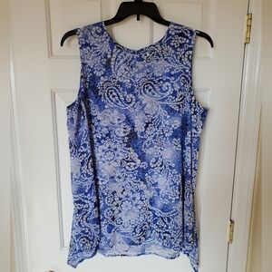 Fever XL Boho Floral and Paisley Flowy Sleeveless Top
